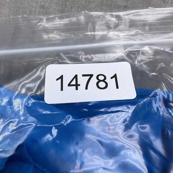 Adidas Track Pants Adult Large Blue All Nylon Lined Pull On Softshell VTG Flaws - Picture 13 of 13